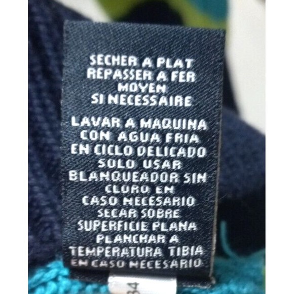 American Living Size Small Multicolor Striped Long Sleeve Sweater Cotton Blend - Picture 7 of 8